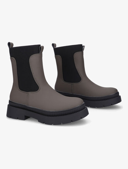 Boots montantes à cheville élastiquée - Kaki - 4