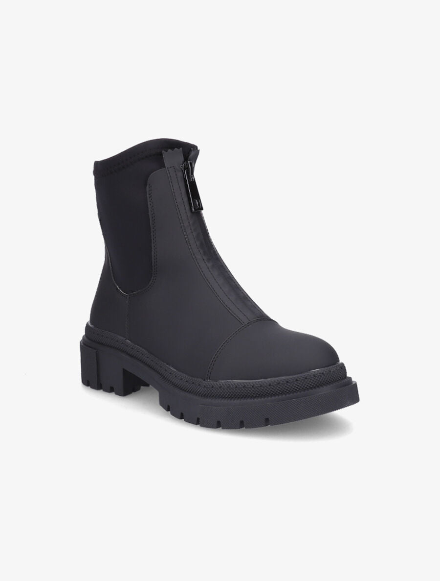 Boots montantes à zip - Noir - 2