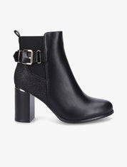 Bottines à contrefort pailleté - Noir - 5
