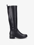 Bottes cavalières en simili - Noir - 1