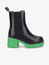 Boots crantées à semelle plateforme - Vert - 1