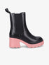 Boots crantées à semelle plateforme - Rose - 1