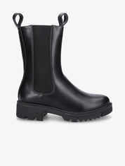Boots montantes élastiquées - Noir - 1
