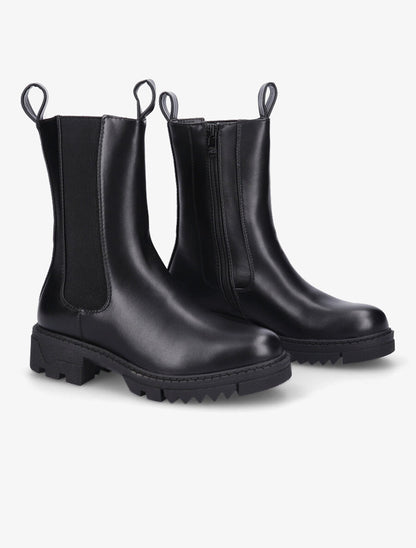 Boots montantes élastiquées - Noir - 4