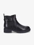 Bottines élastiquées à sangle et semelle crantée - Noir - 1