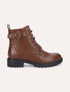 Bottines à lacets et semelle crantée - Marron - 5
