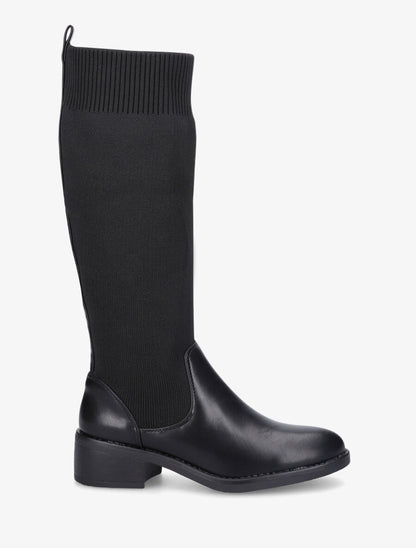 Bottes style chaussettes - Noir - 5