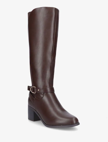 Bottes à contrefort élastiqué - Marron - 2