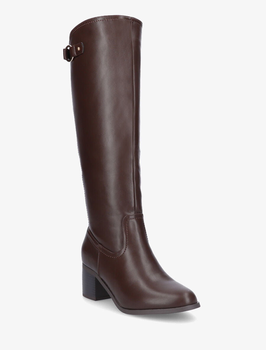 Bottes à contrefort stretch - Marron - 2