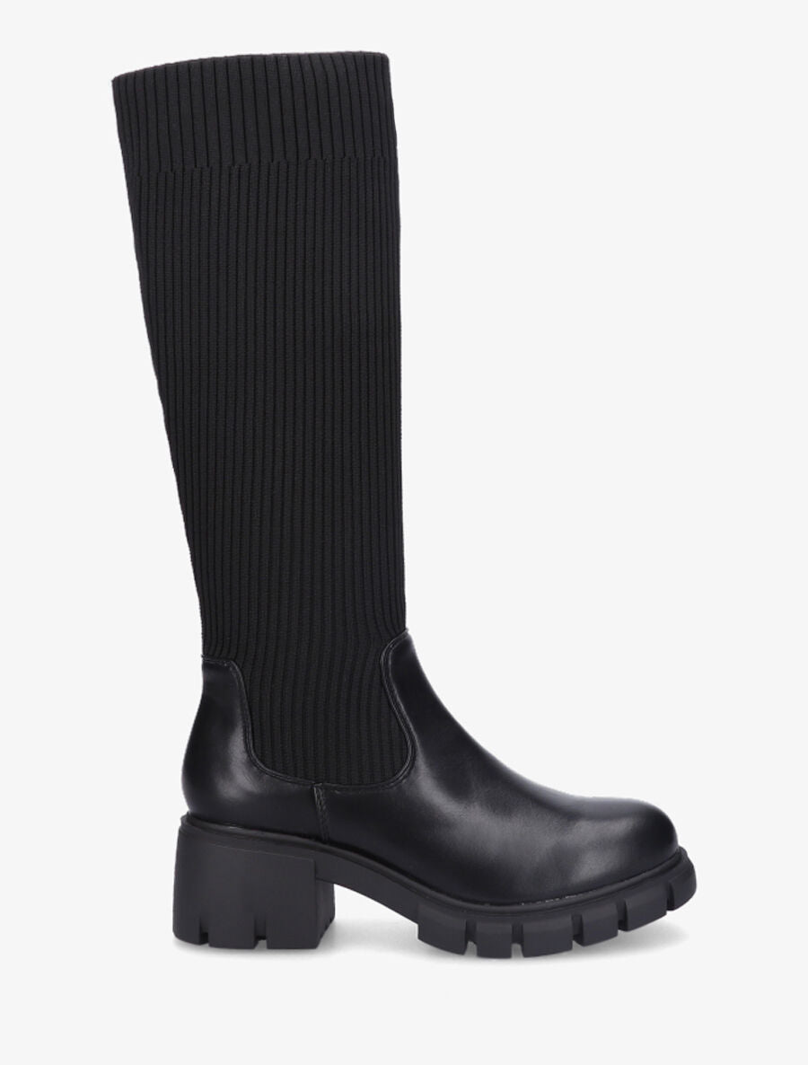 Bottes chaussettes à semelle crantée - Noir - 5