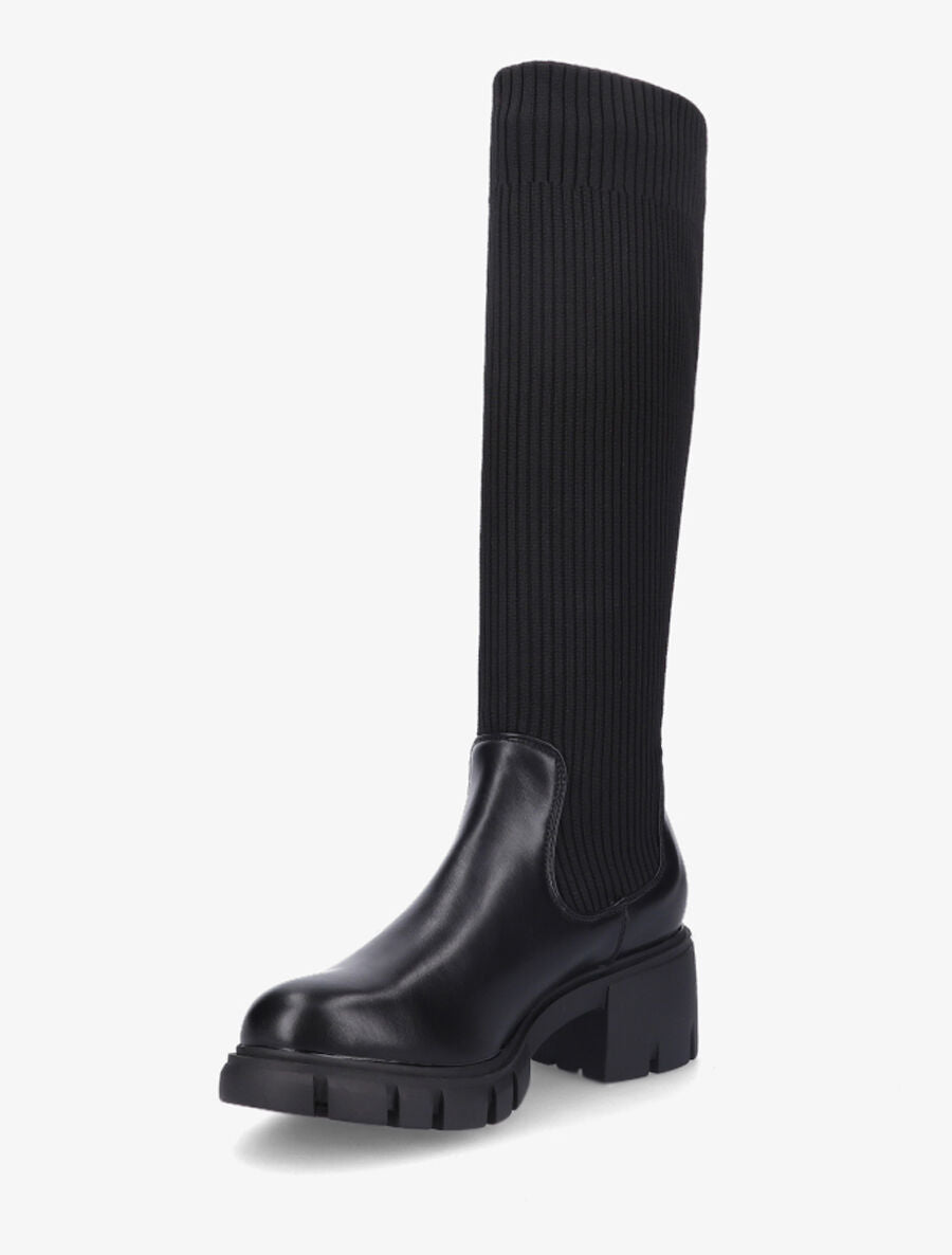 Bottes chaussettes à semelle crantée - Noir - 3