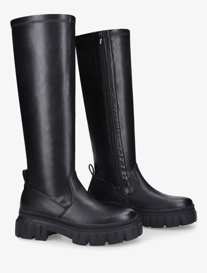 Bottes à plateforme et semelle crantées - Noir - 4