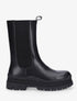 Boots en simili à semelle plateforme - Noir - 1