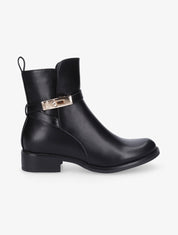 Bottines à sangles stylisées - Noir - 5