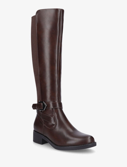 Bottes élastiquées à boucle - Marron - 2