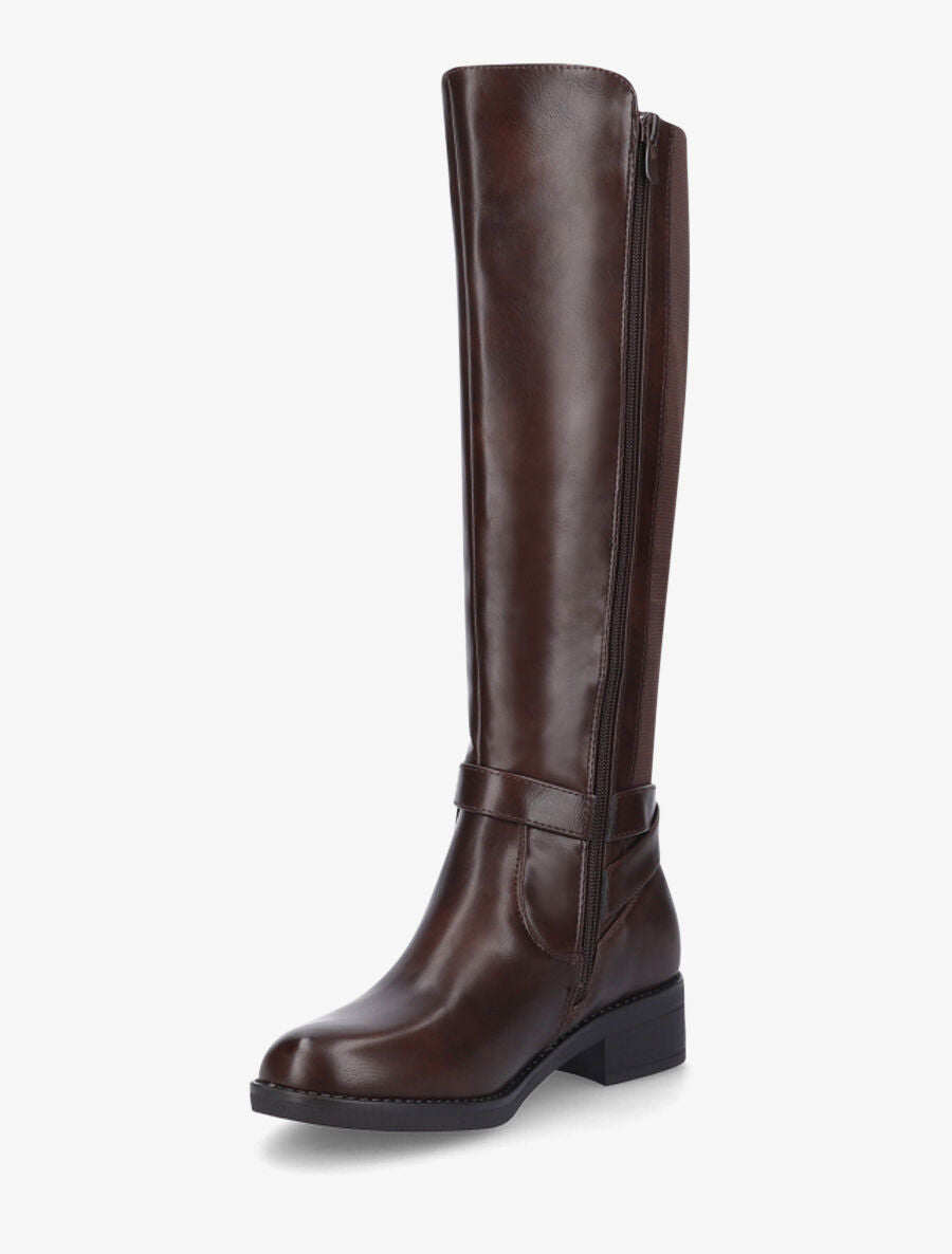 Bottes élastiquées à boucle - Marron - 3