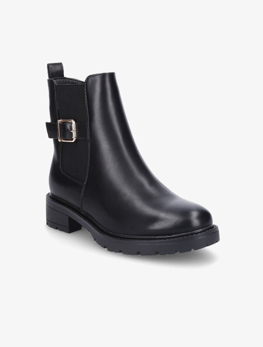 Bottines classiques élastiquées à boucle - Noir - 2