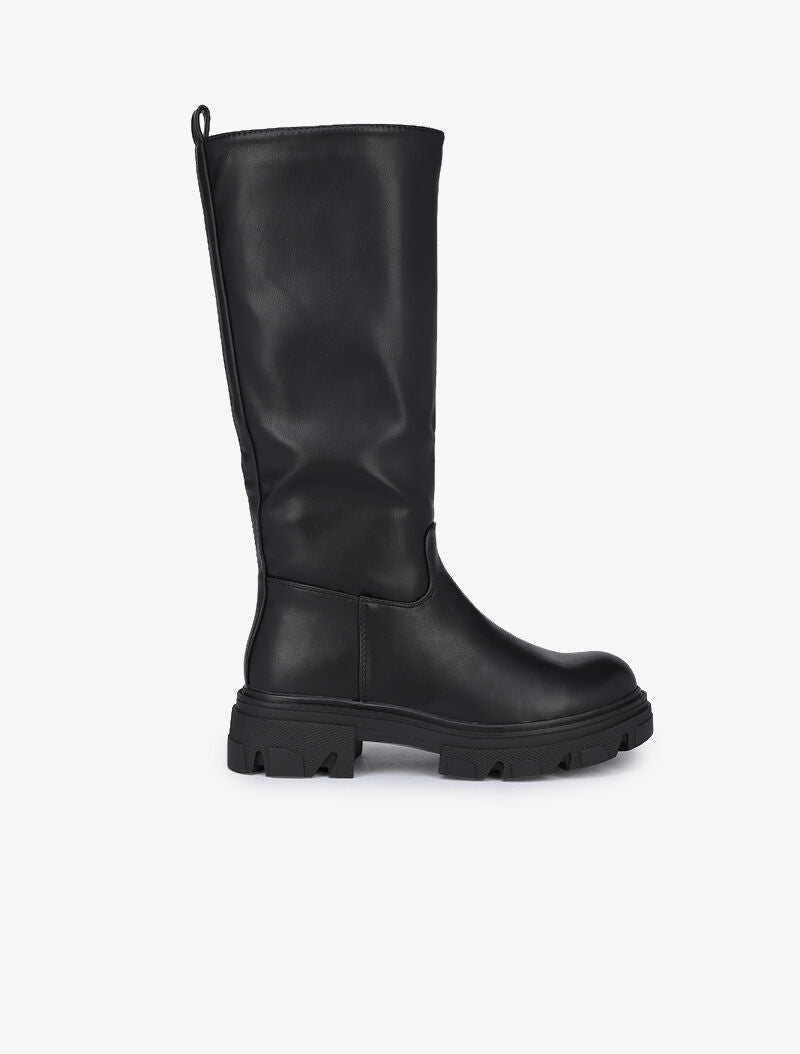 Bottes classiques en simili - Noir - 5
