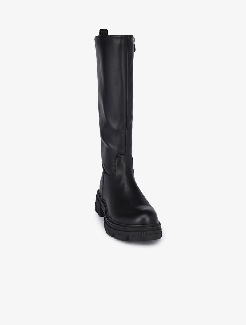 Bottes classiques en simili - Noir - 2