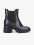 Bottines élastiquées en caoutchouc - Noir - 5