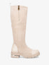 Bottes à bouts vernis - Beige - 5