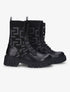 Boots chaussettes à imprimé grec - Noir - 5