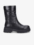 Bottines bi-matière matelassées - Noir - 1