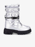 Boots matelassées à zip - Argent - 1