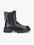 Chelsea boots en simili à liens - Noir - 1