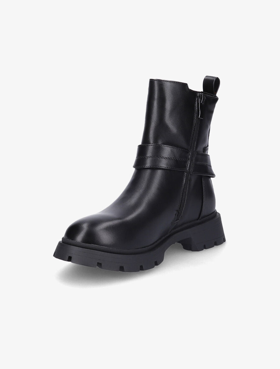 Bottines élastiquées à scratch - Noir - 3