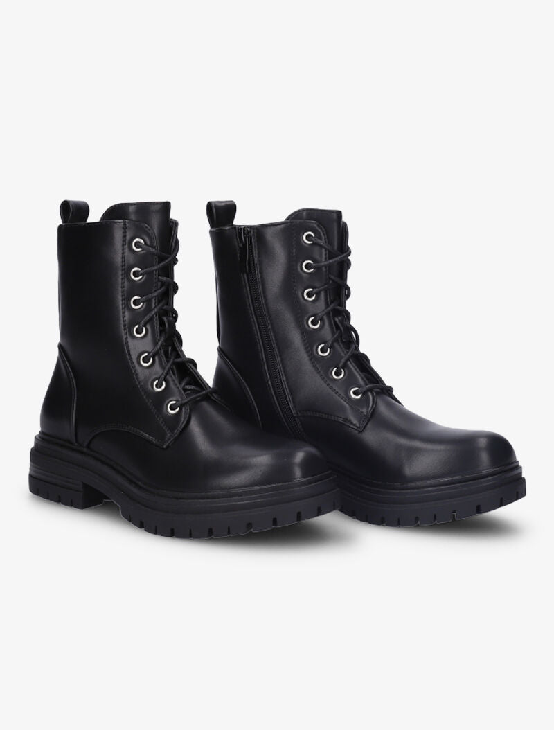 Boots en simili - Noir - 1