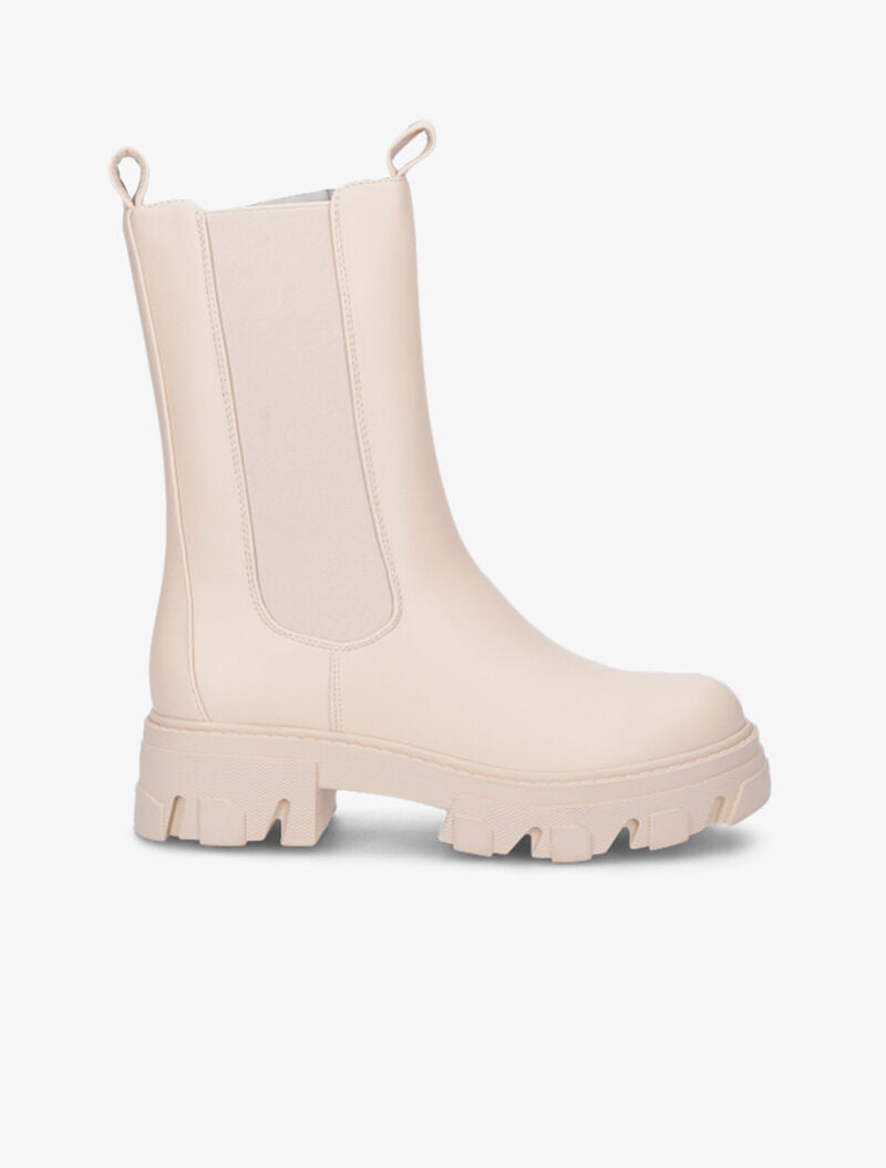 Bottes crantées stylisées - Beige - 2