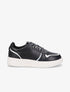 Sneakers à lacets imprimé interchangeables - Noir - 5