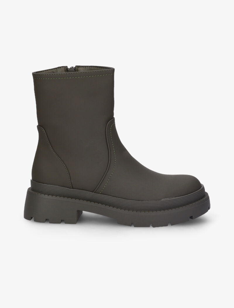 Bottines à semelles crantées - Kaki - 2