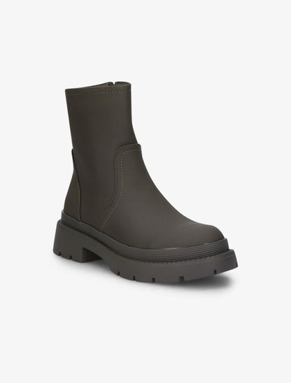 Bottines à semelles crantées - Kaki - 3
