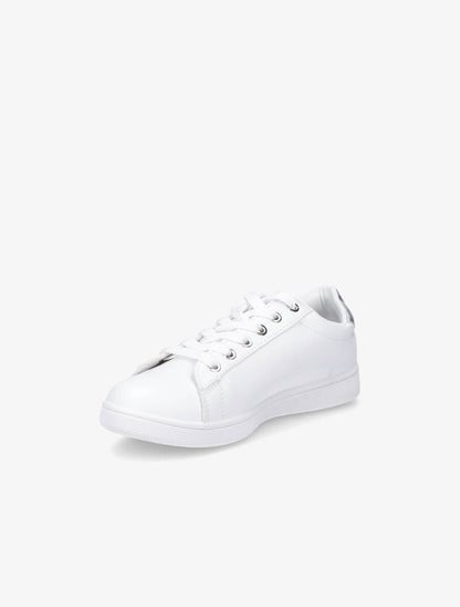 Sneakers à contrefort contrastant - Argent - 3