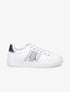 Sneakers en simili à contrefort contrastant - Argent - 1