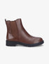 Boots unies à semelles crantées - Marron - 1