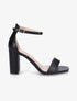 Sandales minimalistes à talon - Noir - 1