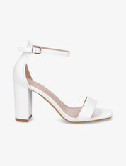 Sandales minimalistes à talon - Blanc - 1