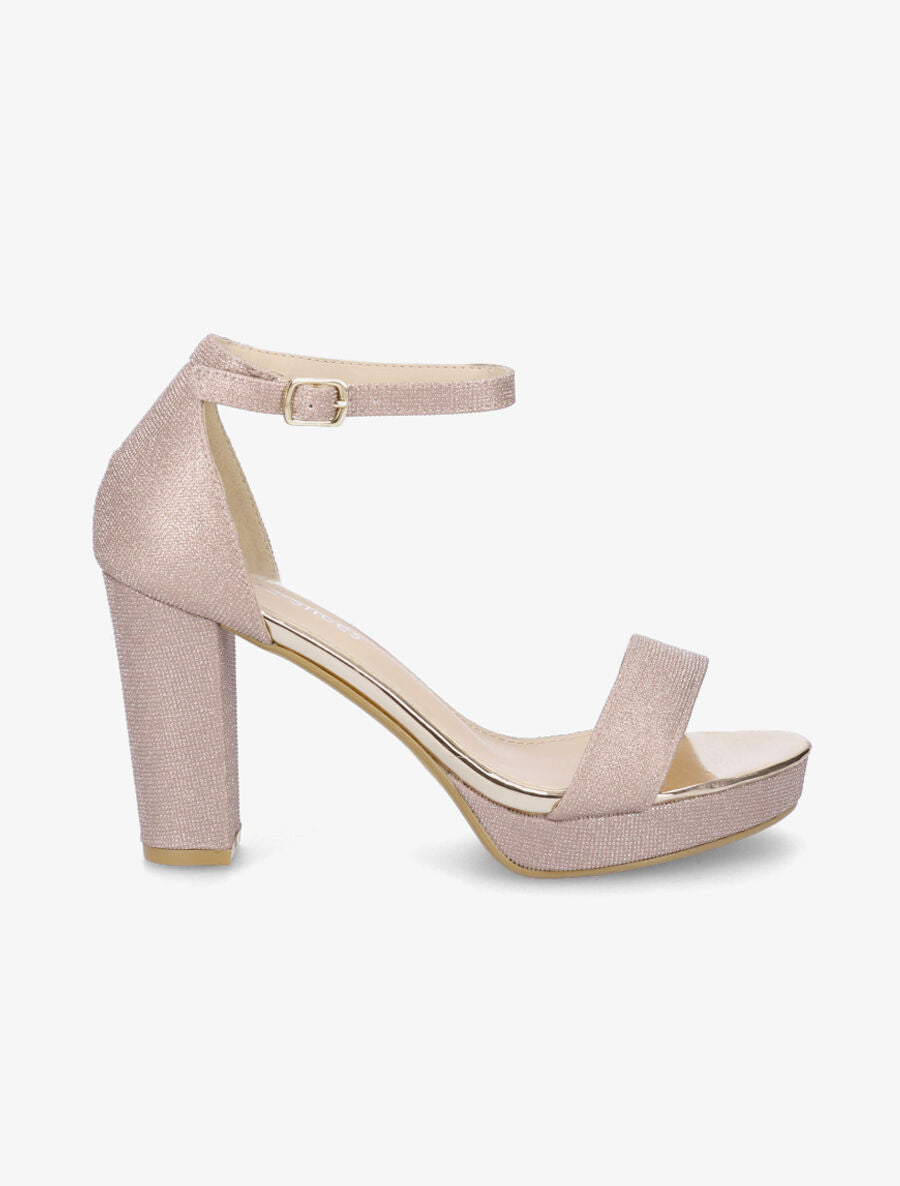 Sandales à talon haut et plateforme - Rose gold - 5