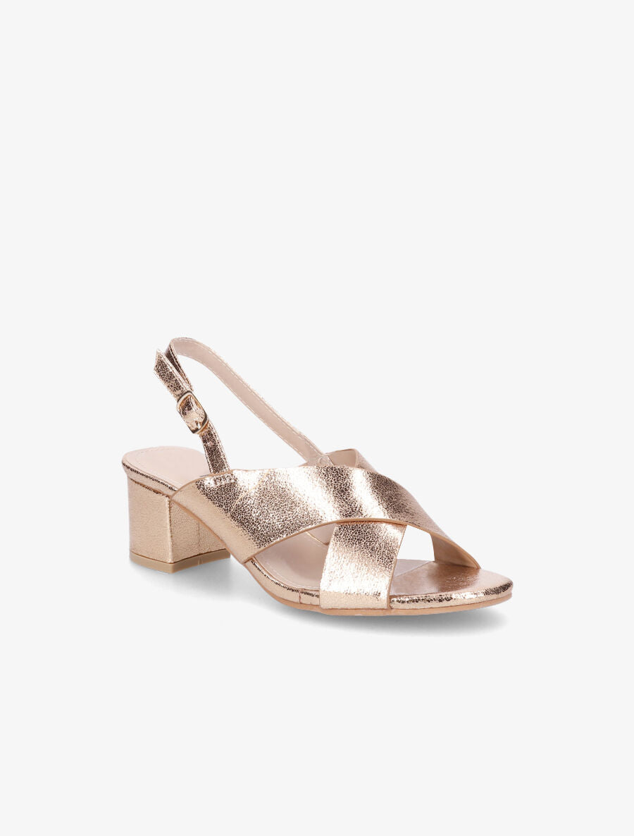 Sandales à brides croisées - Rose gold - 2