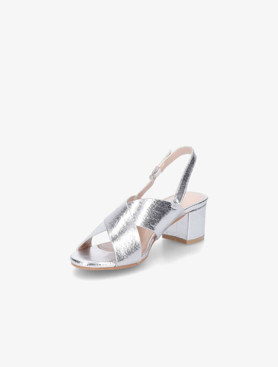 Sandales à brides croisées - Argent - 3