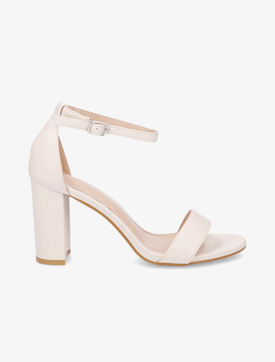 Sandales hautes à bride classique - Beige - 5