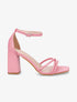 Sandales hautes à brides croisées - Rose - 1