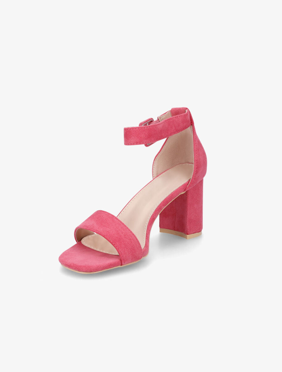 Sandales à bride en suédine - Fuschia - 3