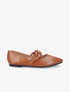 Ballerines à chaîne décorative - Camel - 5