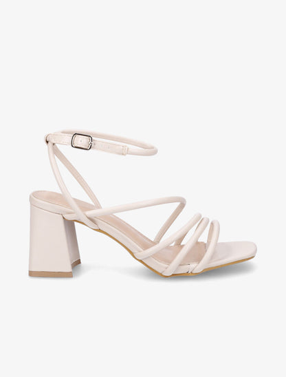 Sandales à multi brides fines - Beige - 1