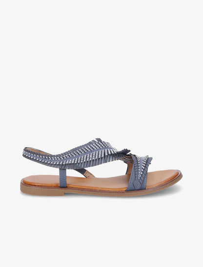 Nu-pieds fantaisies à strass - Bleu - 5