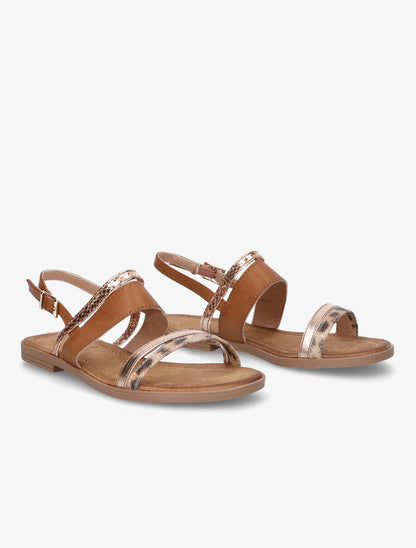 Nu-pieds irisés - Camel - 4